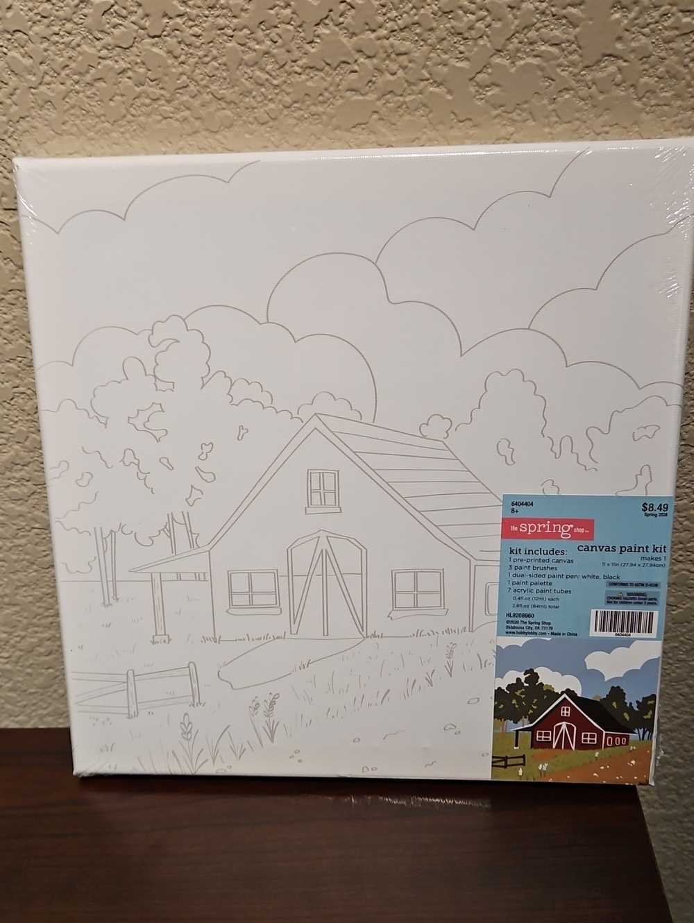Canvas Paint Kit - Barn